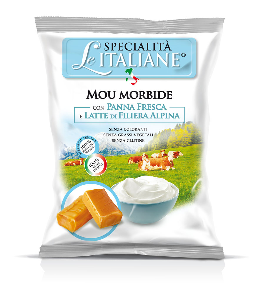 Soft mou with fresh cream and alpine's milk
